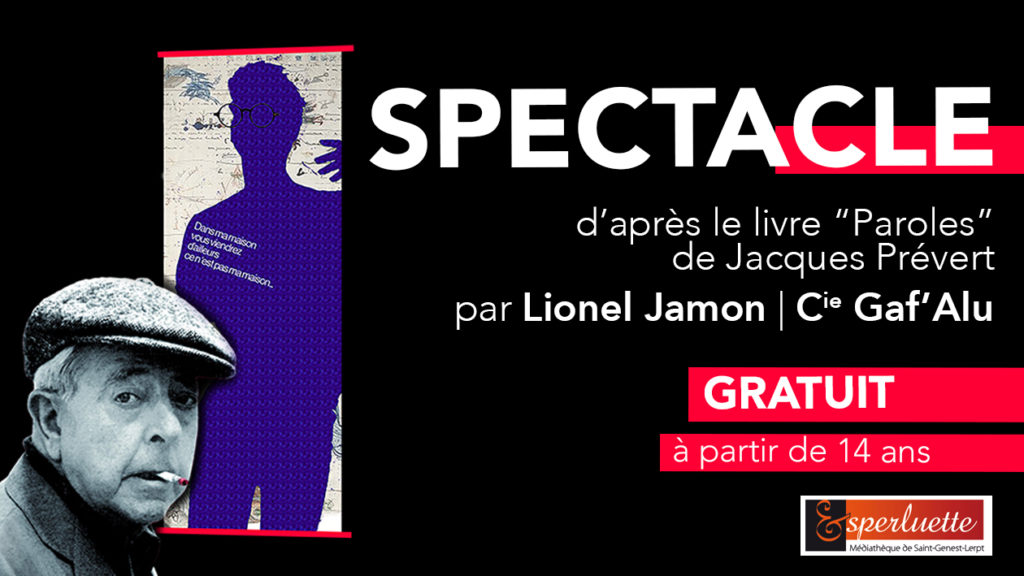 Spectacle “Prévert dit par Jamon”