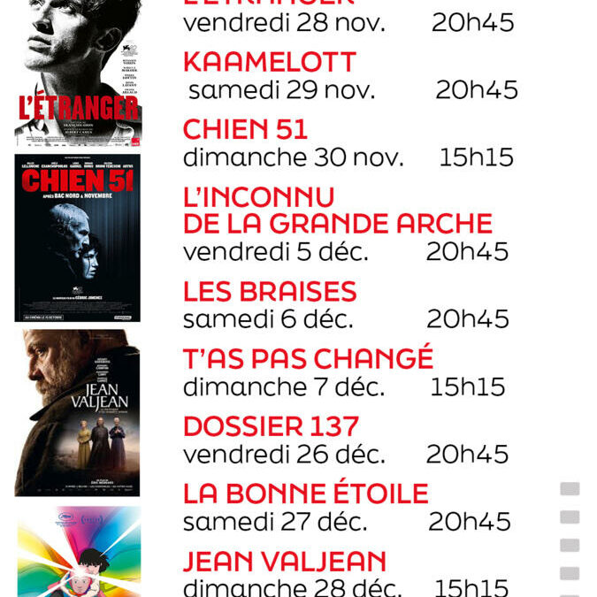 Cinéma : Les rendez-vous de CinéLerpt