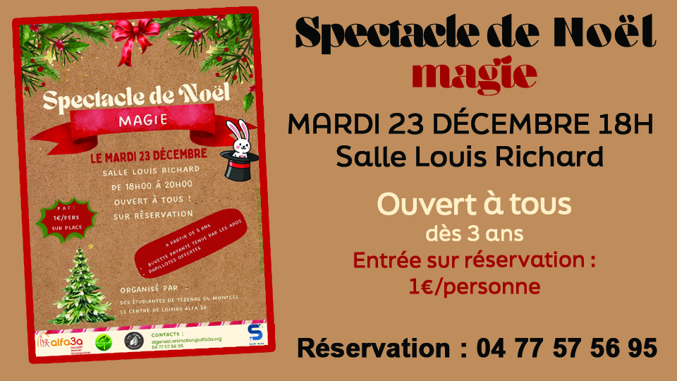 Spectacle de Noël – magie