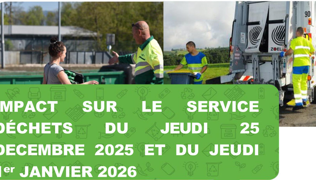 Collecte des déchets pour les fêtes de fin d&rsquo;année